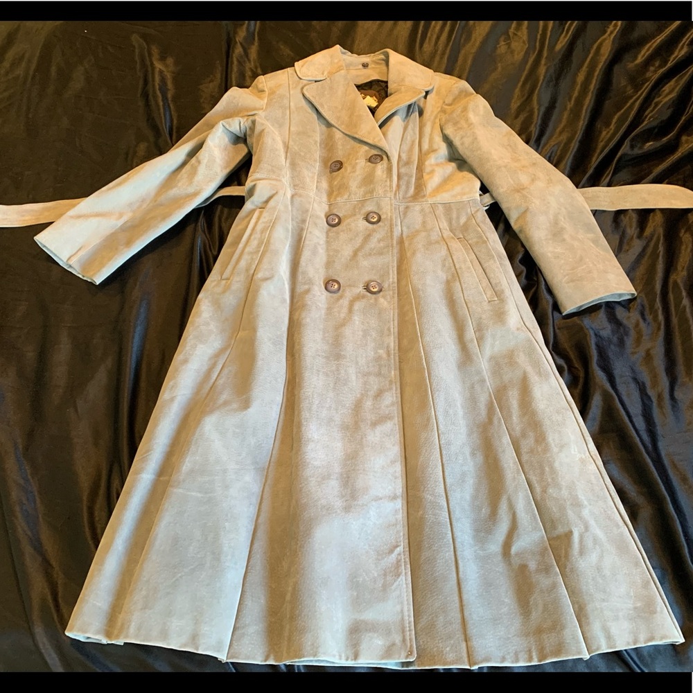 Vintage Suede/leather coat, size Large